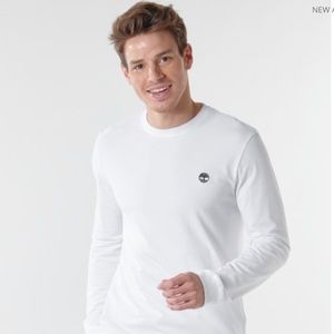 Men’s Timberland White Long Sleeve T-Shirt